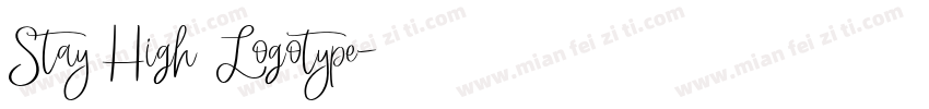 Stay High Logotype字体转换